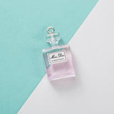 10Pcs Mini Perfume Bottle Charms for DIY Jewelry Making
