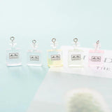 10Pcs Mini Perfume Bottle Charms for DIY Jewelry Making