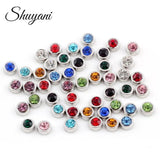 20Pcs Mix Round Birthday Bead Floating Charms for Memory Locket Necklace