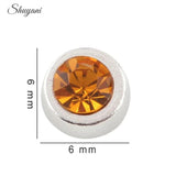 20Pcs Mix Round Birthday Bead Floating Charms for Memory Locket Necklace