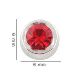 20Pcs Mix Round Birthday Bead Floating Charms for Memory Locket Necklace