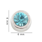 20Pcs Mix Round Birthday Bead Floating Charms for Memory Locket Necklace