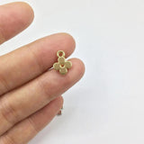 20pcs 8mm Zinc Alloy Flower Charms - Necklace Earring Bracelet Wholesale