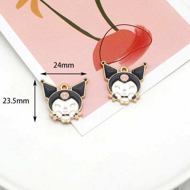 10pcs Enamel Cartoon Animal Charms for Jewelry Making DIY Finding