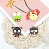 10pcs Enamel Cartoon Animal Charms for Jewelry Making DIY Finding