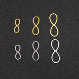 30pcs Stainless Steel Number 8 Pendant Frame Mold for DIY Jewelry
