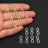30pcs Stainless Steel Number 8 Pendant Frame Mold for DIY Jewelry