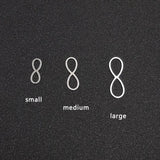 30pcs Stainless Steel Number 8 Pendant Frame Mold for DIY Jewelry