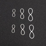 30pcs Stainless Steel Number 8 Pendant Frame Mold for DIY Jewelry