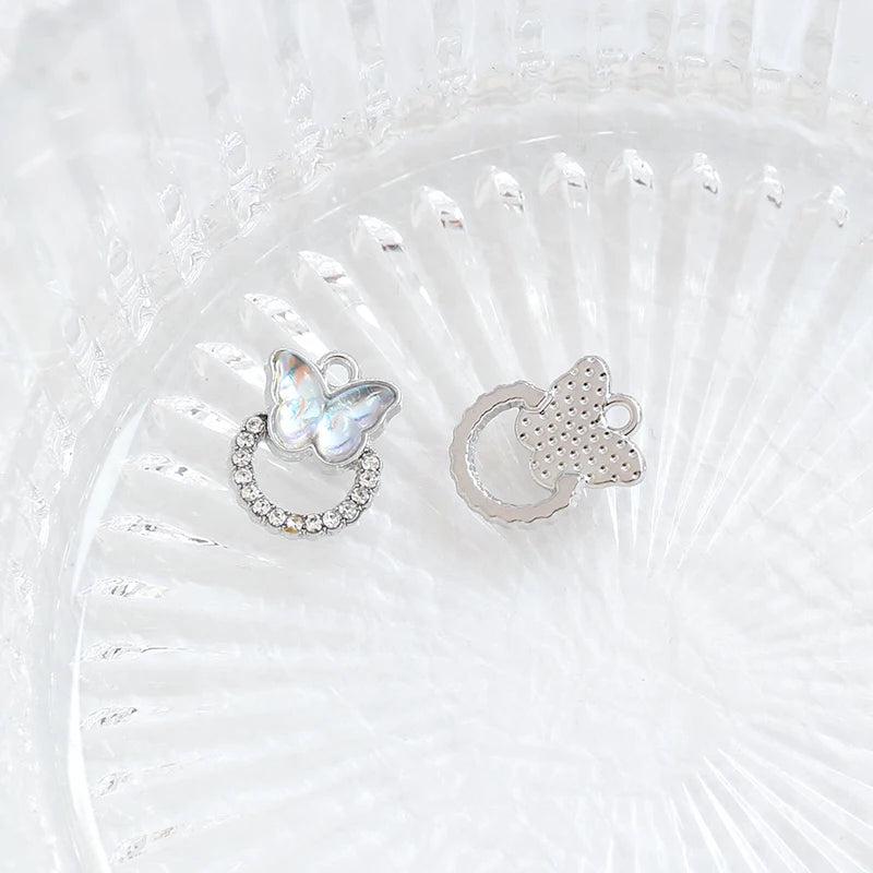 6pcs Water Ripple Star Moon Pendant for DIY Jewelry