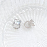 6pcs Water Ripple Star Moon Pendant for DIY Jewelry