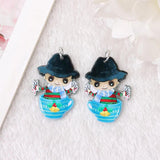 8Pcs Christmas Charms Acrylic For Diy Making