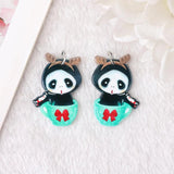 8Pcs Christmas Charms Acrylic For Diy Making