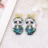 8Pcs Christmas Charms Acrylic For Diy Making