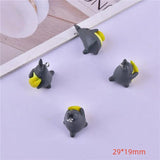 10pcs Totoro Resin Charms Pendant DIY Earring Keychain Necklace Jewelry Supplies