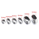 10 Stainless Steel Spacer Beads Square Large Hole Charms for Bracelet Making