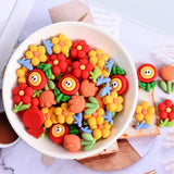 10pcs Sun Flower Charms Pendants DIY Phone Earrings Key Chains Jewelry C571