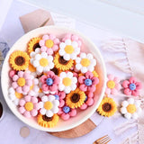 10pcs Sun Flower Charms Pendants DIY Phone Earrings Key Chains Jewelry C571