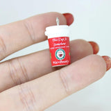 10Pcs 15*23MM 3D Coffee Cup Charm Resin Christmas Pendant