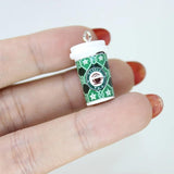 10Pcs 15*23MM 3D Coffee Cup Charm Resin Christmas Pendant