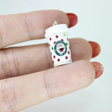 10Pcs 15*23MM 3D Coffee Cup Charm Resin Christmas Pendant