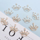 10Pcs 22*25mm Crown Charms for DIY Jewelry Making