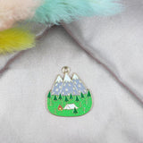 10pcs Enamel Green Plant Potted Cactus Metal Charms Pendants for DIY Jewelry