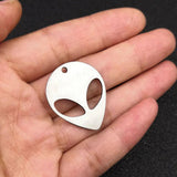5 pcs Alien Pendant Necklace Components Titanium Steel