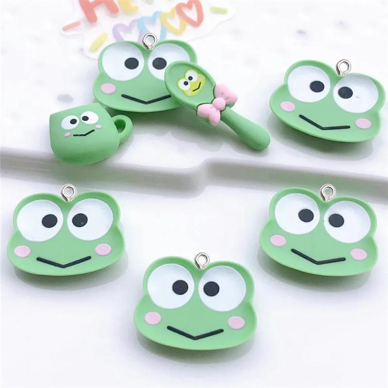 10Pcs Cartoon Animal Plate Resin Charms DIY Jewelry Accessory
