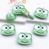 10Pcs Cartoon Animal Plate Resin Charms DIY Jewelry Accessory