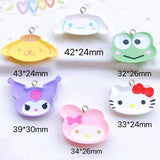 10Pcs Cartoon Animal Plate Resin Charms DIY Jewelry Accessory