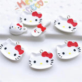 10Pcs Cartoon Animal Plate Resin Charms DIY Jewelry Accessory