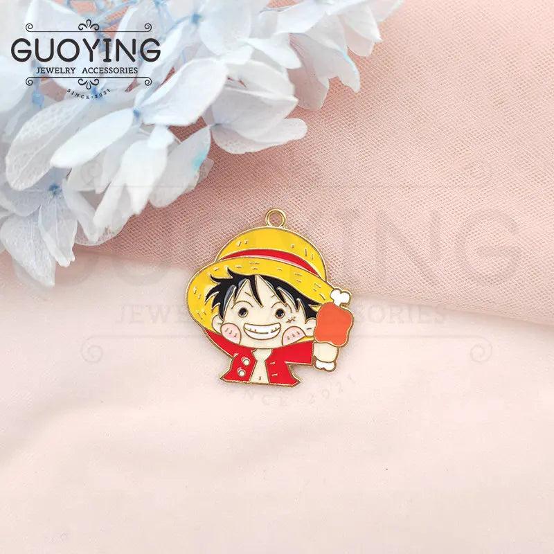 10pcs Alloy Drip Charm Cartoon Character Pendant DIY Keychain Bracelet Jewelry