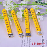 10pcs/pack Triangle Arcylic Ruler Charms for DIY Jewelry Making