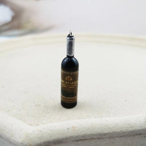 10pcs Beer Wine Bottle Resin Earring Charms Pendant for Jewelry Findings