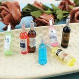 10pcs Beer Wine Bottle Resin Earring Charms Pendant for Jewelry Findings