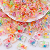 10Pcs Sweet Candy Sugar Charms 3D Resin Pendant DIY Jewelry Making Supplies
