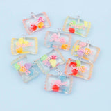 10Pcs Sweet Candy Sugar Charms 3D Resin Pendant DIY Jewelry Making Supplies