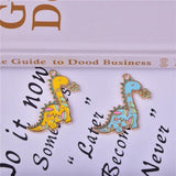10pcs Dinosaur Enamel Charms for DIY Jewelry Making