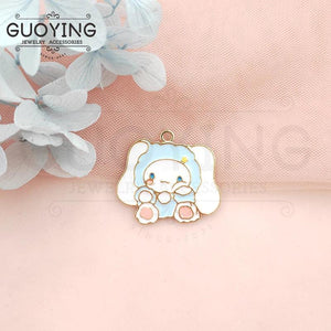 10pcs Alloy Drip Oil Charm Cartoon Earring DIY Keychain Bracelet