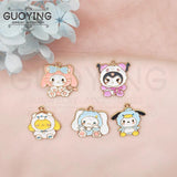 10pcs Alloy Drip Oil Charm Cartoon Earring DIY Keychain Bracelet