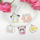 10pcs Alloy Drip Oil Charm Cartoon Earring DIY Keychain Bracelet