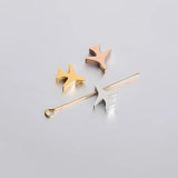 5pcs 10mm Stainless Steel Aircraft Charms for DIY Jewelry Making