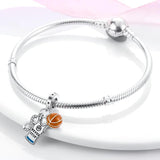 Infinite Symbol Basketball Clothes Charms for Silver Bracelet