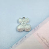 10pcs Pearl Resin Charms for DIY Earring Keychain Jewelry Making C907