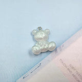 10pcs Pearl Resin Charms for DIY Earring Keychain Jewelry Making C907