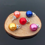30pc 10mm Rhinestone Pearls Pendant DIY Jewelry Making
