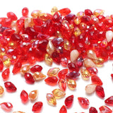 30Pcs 8x13mm Austria Crystal Teardrop Beads Multicolor
