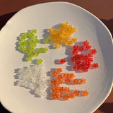 100pcs Mini Flower Beaded DIY Hairpin Earrings Accessories