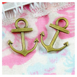 100pcs Anchor Charms DIY Jewelry Making Pendant Antique Silver Plated